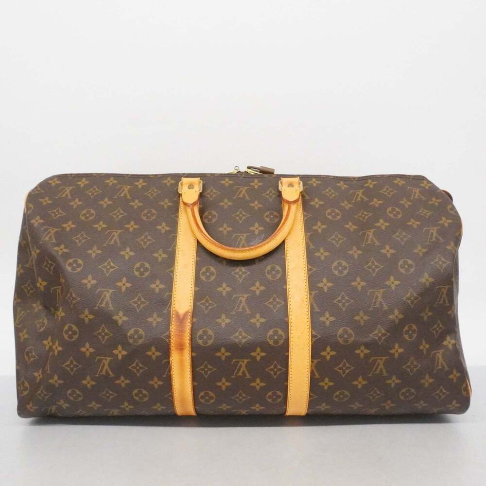 LOUIS VUITTON Brown Monogram Keepall 55 Boston Bag - Picture 14 of 14